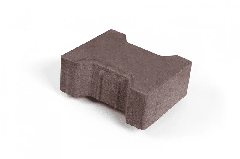 Тротуарная плитка Катушка Нобетек 1Ф8Ф Коричневая 80 мм