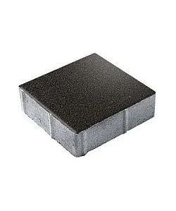 Тротуарная плитка КВАДРАТ 300х300 Стандарт Черный Б.1.К.6 Выбор 60 мм