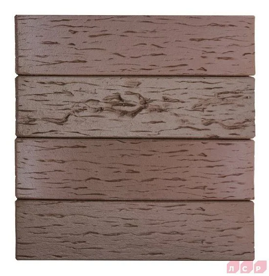 Клинкер фасадный темно-терракотовый флэш Брюгге 0,71 NF береста ЛСР