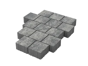 Тротуарная плитка Квадрат 15х15 Грей Stellard 80 мм