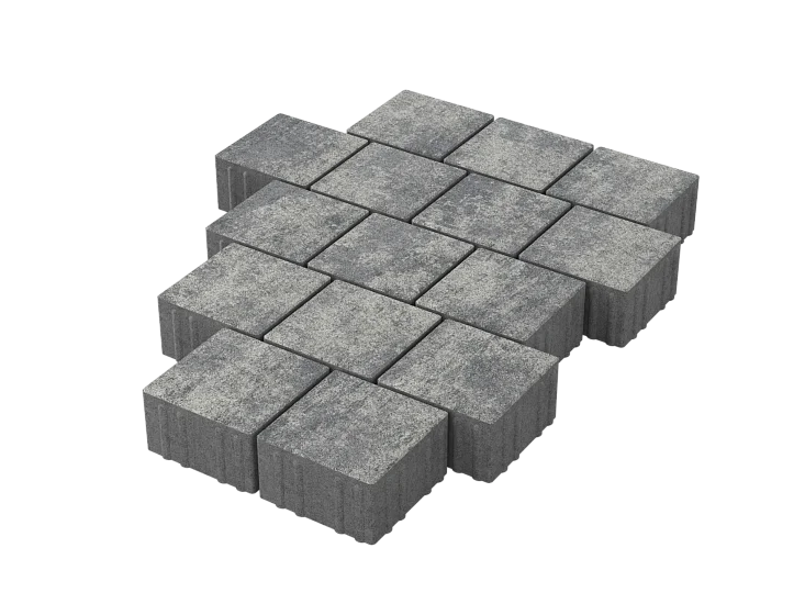 Тротуарная плитка Квадрат 15х15 Грей Stellard 80 мм