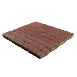 Тротуарная плитка Классико круговая, Винный BRAER 60 мм