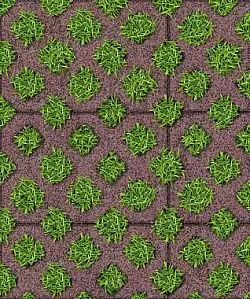 Тротуарная плитка ГАЗОННАЯ РЕШЕТКА Гранит Красный с черным Б.1.ГР.8 Выбор 80 мм