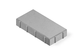 Тротуарная плитка Прямоугольник 4П6Ф Нобетек Серая 60 мм