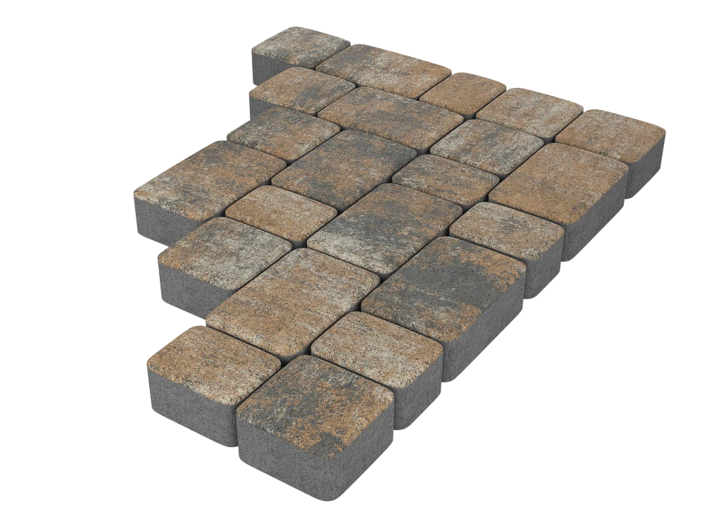 Тротуарная плитка Старый город Каньон Stellard 40 мм