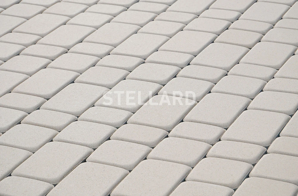 Тротуарная плитка Старый город Белый Stellard 40 мм