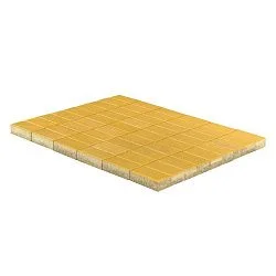 Тротуарная плитка Прямоугольник, Желтый BRAER 60 мм