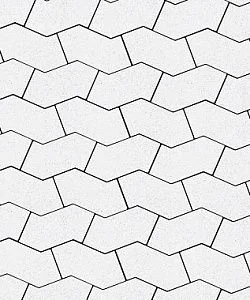 Тротуарная плитка S-ФОРМА Стандарт Белый В.3.Ф.10 Выбор 100 мм