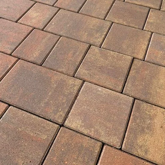 Тротуарная плитка КОЛОР МИКС №27 Карамель НОВЫЙ ГОРОД 1НГ4Ф Нобетек 40 мм