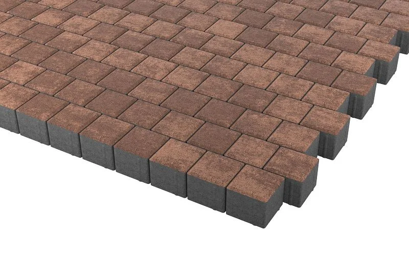 Тротуарная плитка Квадрат 10х10 Мокко Stellard 60 мм