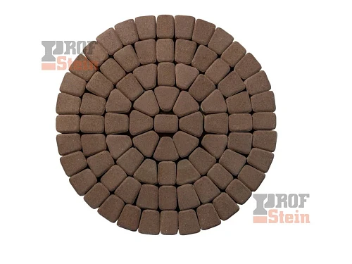 Тротуарная плитка Круговая классика, Желтый 342 МЗ 60 мм