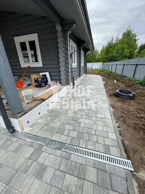 Укладка тротуарной плитки Старый город Венусбергер цвета Туман