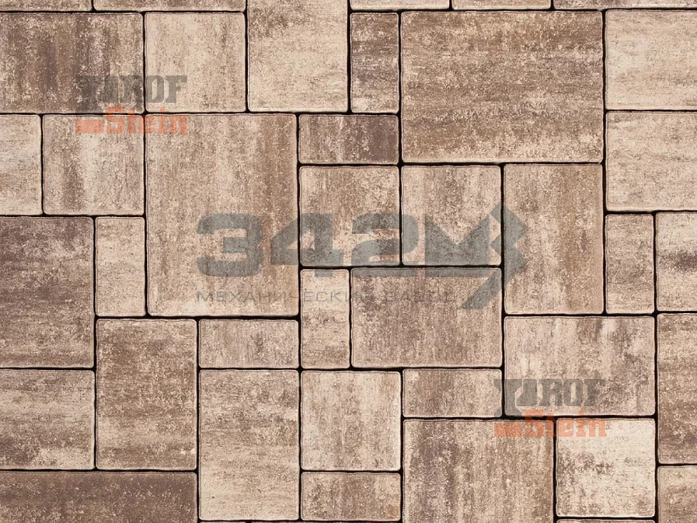 Тротуарная плитка Бавария, Невада 342 МЗ 60 мм