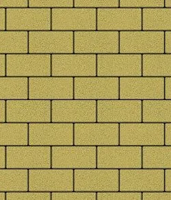 Тротуарная плитка ПРЯМОУГОЛЬНИК 240х120 Стандарт Желтый Б.3.П.6 Выбор 60 мм