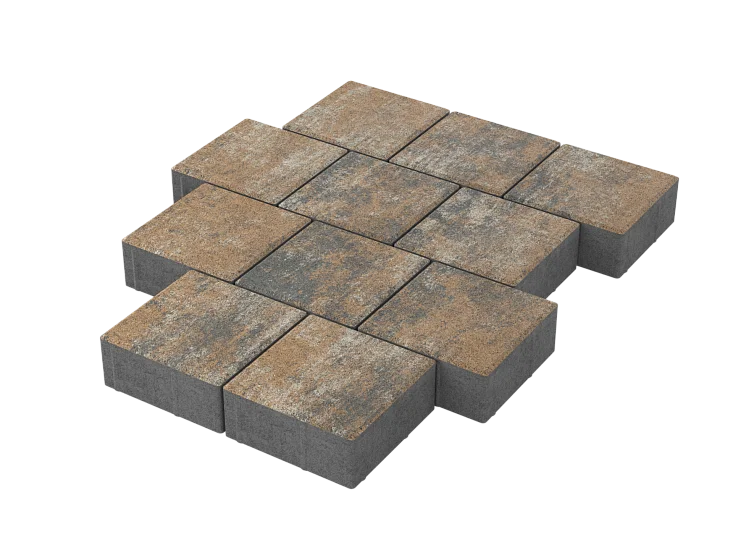Тротуарная плитка Квадрат 20х20 Каньон Stellard 60 мм