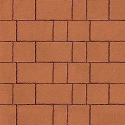 Тротуарная плитка  Новый город ориджинал Оранжевый Гладкая SteinRus 60 мм