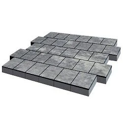 Тротуарная плитка Виго Актау Гладкая SteinRus 80 мм