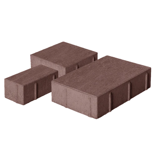 Тротуарная плитка Новый город 1НГ4Ф Серая Нобетек 40 мм