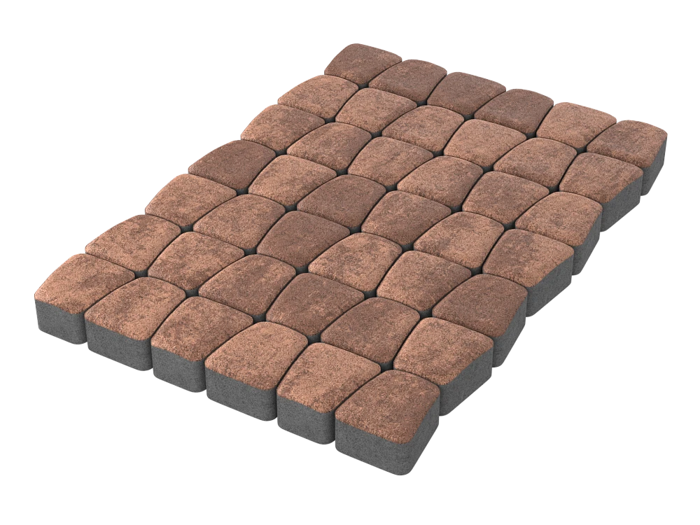 Тротуарная плитка Классико Мокко Stellard 60 мм