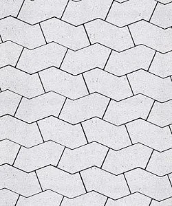 Тротуарная плитка S-ФОРМА Стоунмикс Белый В.3.Ф.10 Выбор 100 мм