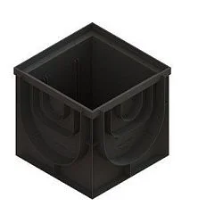 Дождеприемник-пескоуловитель PolyMax Basic ДПП–40.40-ПП угловой пластиковый