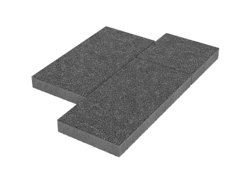 Тротуарная плитка Мозаика XL Черный агат Stellard 60 мм