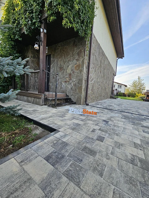 Укладка тротуарной плитки Новый город Штайн Сильвер