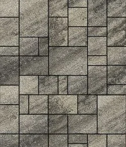 Тротуарная плитка МЮНХЕН Листопад гранит Антрацит Б.2.Фсм.6 Выбор 60 мм