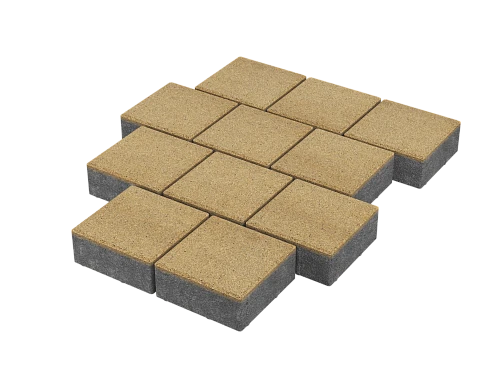 Тротуарная плитка Квадрат 20х20 Серый Stellard 60 мм