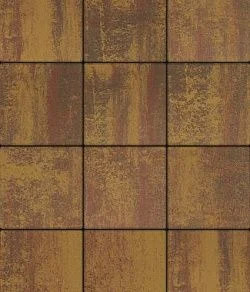 Тротуарная плитка КВАДРАТ 300х300 Листопад гладкий Осень Б.1.К.6 Выбор 60 мм