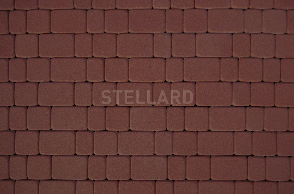 Тротуарная плитка Старый город Бордовый Stellard 40 мм