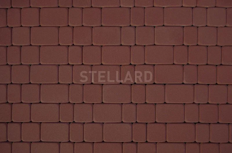 Тротуарная плитка Старый город Бордовый Stellard 40 мм