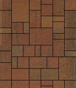 Тротуарная плитка МЮНХЕН Листопад гранит Арабская ночь Б.2.Фсм.6 Выбор 60 мм