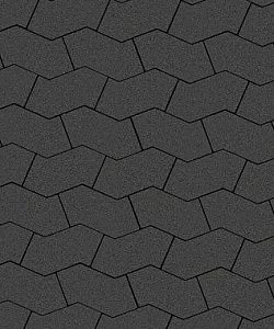 Тротуарная плитка S-ФОРМА Стандарт Черный В.3.Ф.10 Выбор 100 мм