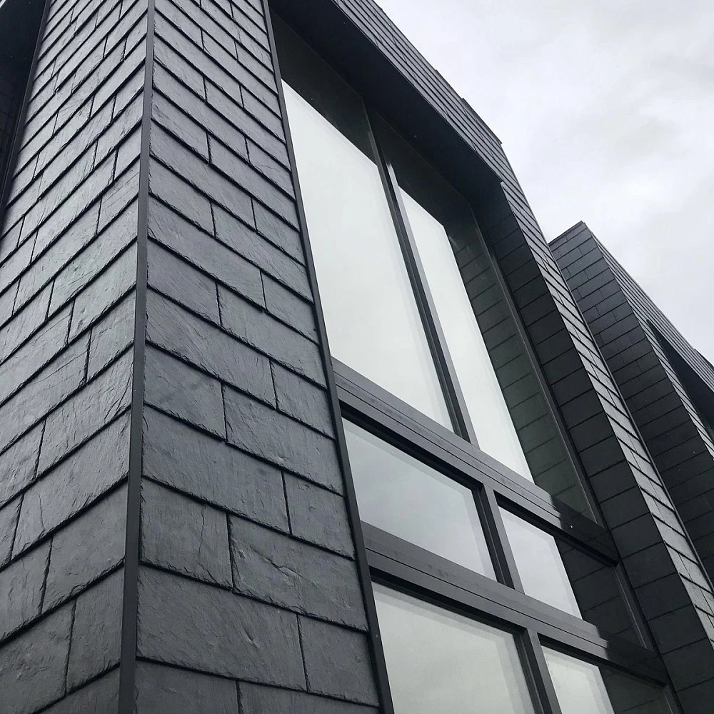 Плитка Сланец чёрный (натуральный скол) 100х 300 Pharaon