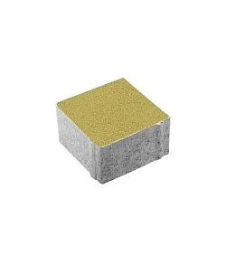 Тротуарная плитка КВАДРАТ Стандарт Желтый А.3.К.4 Выбор 40 мм