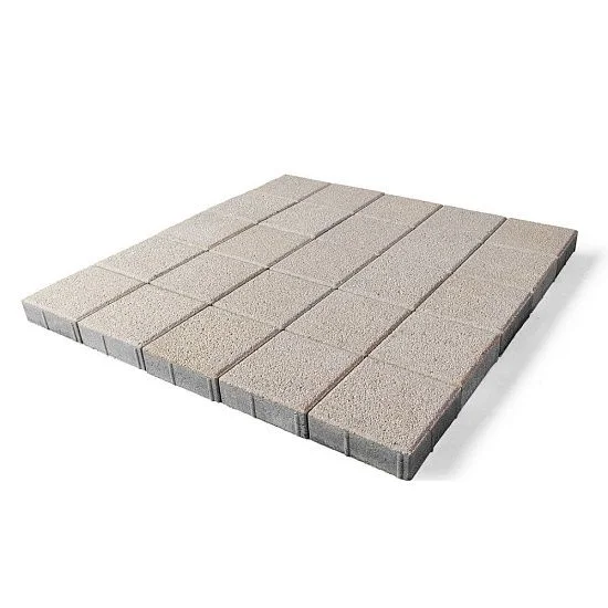 Тротуарная плитка Лувр, Гранит Белый BRAER 60 мм