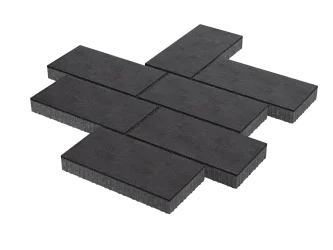 Тротуарная плитка Патио Черный Stellard 80 мм