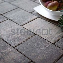 Тротуарная плитка Новый город Штайн Блэк Steingot 60 мм