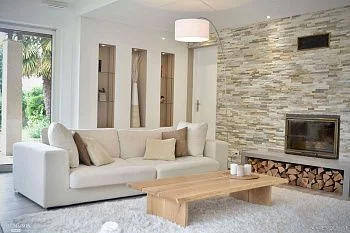 3D панель из натурального камня Сланец Бежевый Классик Pharaon