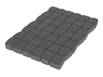 Тротуарная плитка Классико Черный агат Stellard 60 мм