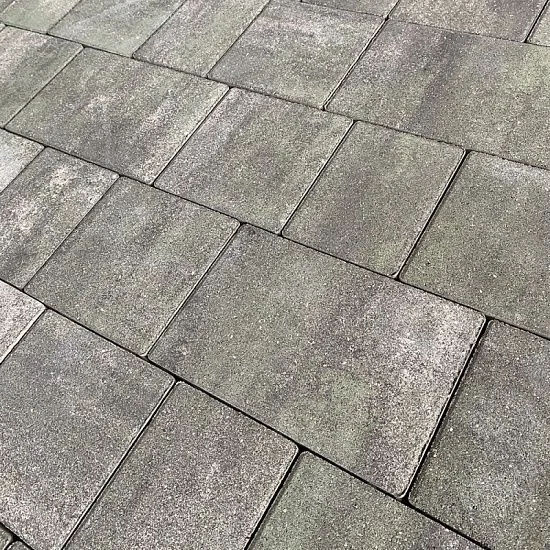 Тротуарная плитка КОЛОР МИКС №3 Малахит НОВЫЙ ГОРОД 1НГ4Ф Нобетек 40 мм