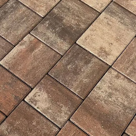 Тротуарная плитка КОЛОР МИКС №28 Мокко НОВЫЙ ГОРОД 1НГ4Ф Нобетек 40 мм