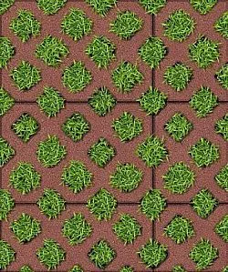 Тротуарная плитка ГАЗОННАЯ РЕШЕТКА Стандарт Красный Б.1.ГР.8 Выбор 80 мм