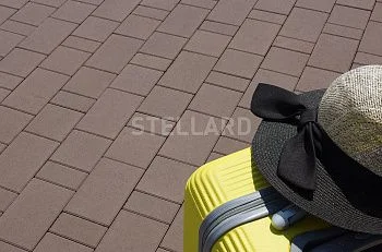 Тротуарная плитка Новый город Коричневый Stellard 40 мм