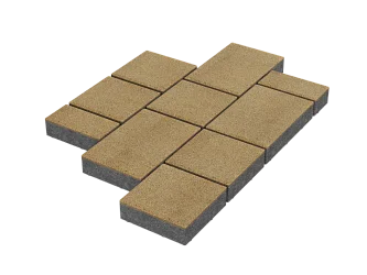 Тротуарная плитка Мозаика Желтый Stellard 60 мм