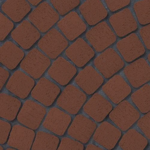 Клинкер тротуарный красный "Лондон" квадро R (под распил) ЛСР