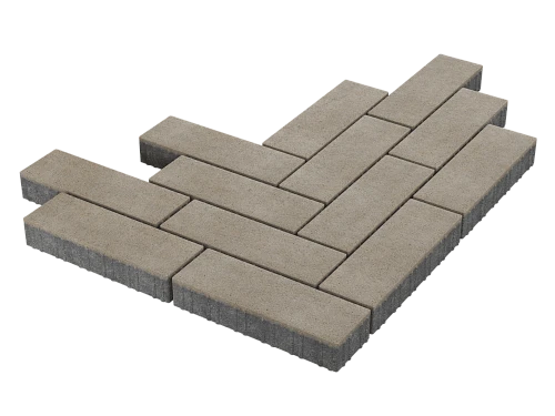 Тротуарная плитка Паркет Коричневый Stellard 80 мм