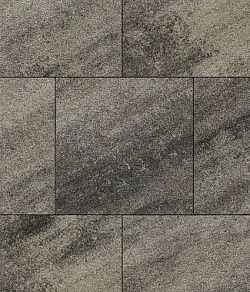 Тротуарная плитка КВАДРАТ 500х500 Листопад гранит Антрацит Б.5.К.6 Выбор 60 мм