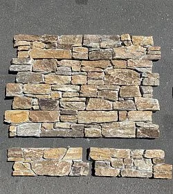 3D панель из натурального камня Кварцит Мультиколор Грубый камень Pharaon